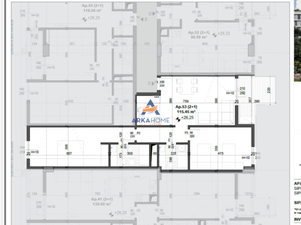 Tirane, shitet apartament 2+1 Kati 7, 115 m² 179.000 € 