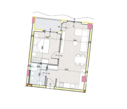 Tirane, shitet apartament 1+1+Ballkon Kati 7, 70 m² 92.170 € (Aluna, Paskuqan)