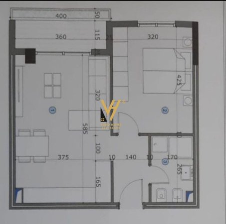 Tirane, jepet me qera apartament 1+1+Ballkon Kati 2, 60 m² 600 € (KOMUNA E PARISIT)