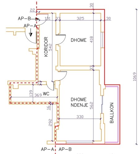 Tirane, shitet apartament 1+1+Ballkon Kati 4, 52 m² 140.000 € 