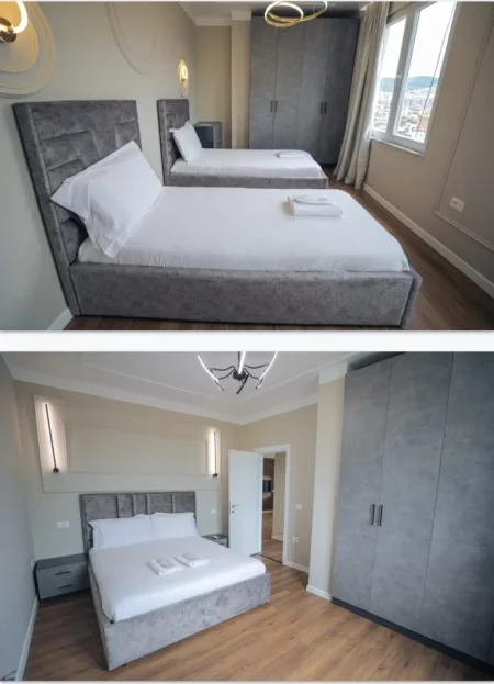 Tirane, jepet me qera apartament 2+1+Ballkon Kati 8, 106 m² 1.500 € (Ish Ekspozite)