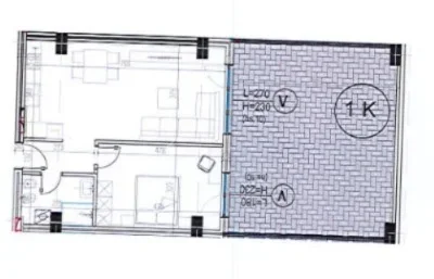 Tirane, shitet apartament 1+1+Ballkon Kati 3, 123 m² 135.600 € 