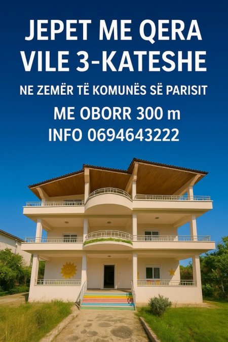 Shqiperi, jepet me qera Vile 3-kateshe , 600 m² (komuna parisit)