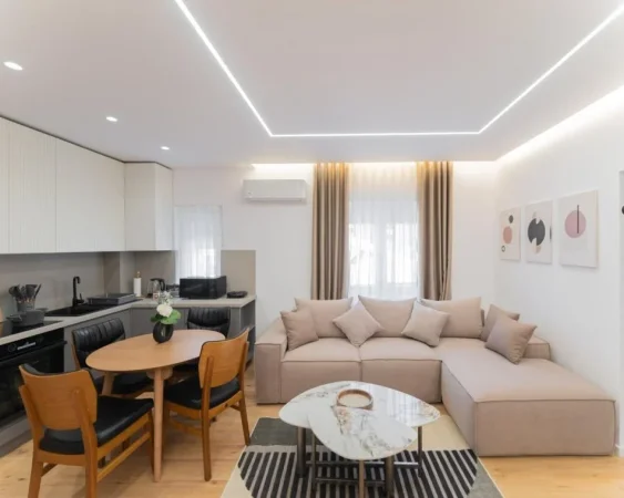 Tirane, jepet me qera apartament 1+1 Kati 3, 60 m² 600 € (Shkolla Osman Myderizi)