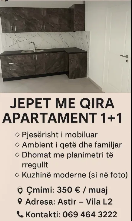 jepet me qera , 350 €