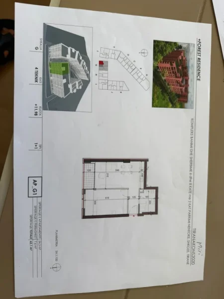 Tirane, shitet apartament 1+1 Kati 3, 64 m² 75.000 € 