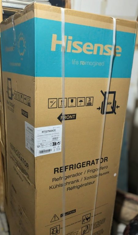 Tirane, shes Shes frigorifer Hisense, te ri ne kuti , pahapur. Me 5 vite garanci