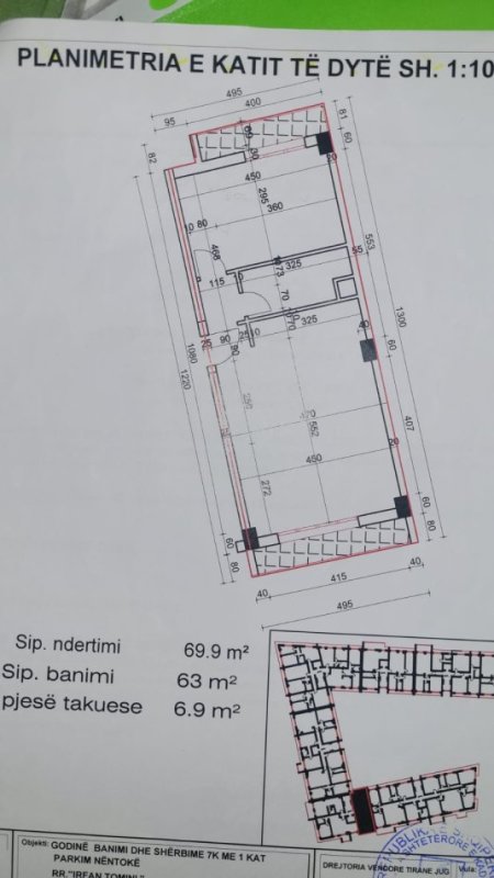 Tirane, shitet apartament 1+1 Kati 2, 69 m² 167.000 € (Pranë Crystal Center)