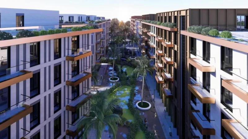 Qerret, shitet apartament 1+1 , 68 m² 72.000 € (palm paradise residence)