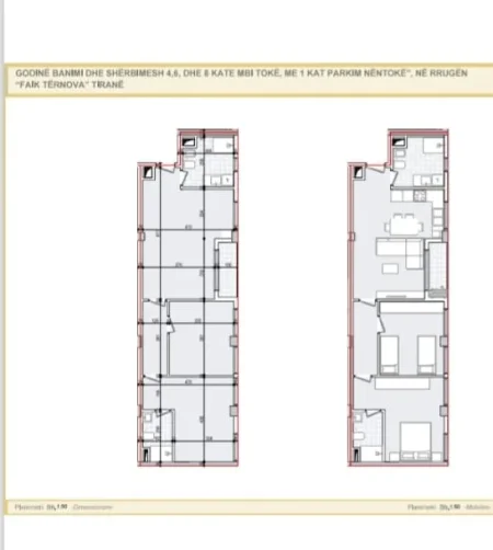 Tirane, shitet apartament 2+1 Kati 7, 189.600 € 