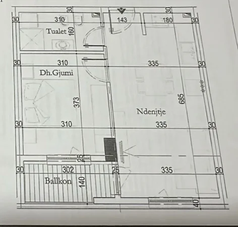 Tirane Entry 2, Apartament 1+1