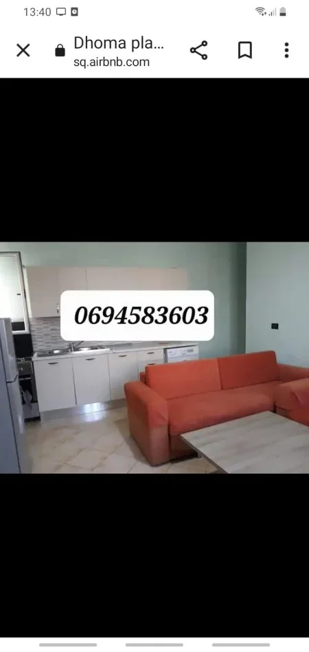 Vlore, jepet me qera apartament 1+1 , 60 m² (Orikum)