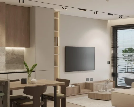 Tirane, jepet me qera apartament 2+1 Kati 8, 106 m² 1.400 € (Golden Tower, Rruga Mine Peza)