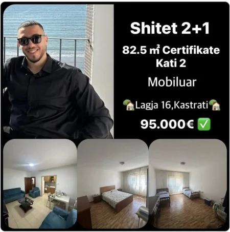 Durres, shes apartament Kati 2, 95.000 € (LAGJA 16 KASTRATI SHKOLLA QEMAL MICI)