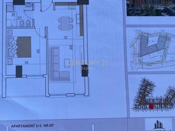 Tirane, shes apartament 1+1 Kati 4, 71 m² 85.500 € (Paskuqan)