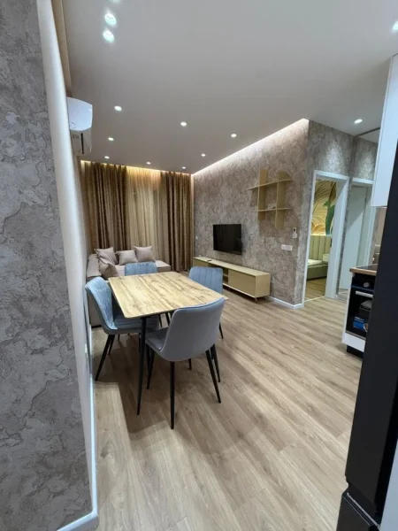 Tirane, jepet me qera apartament 1+1+Ballkon Kati 2, 60 m² 450 € (Residenca Oxa Fresk)
