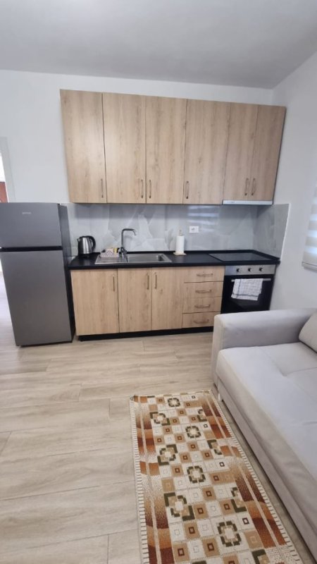Jepet me Qira Apartament 1+1 Totalisht i Investuar ne Ali Dem pranë Kompleksit Grand,  450 €URO