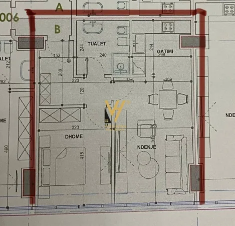 Tirane, shitet apartament 1+1+Ballkon Kati 10, 82 m² 300.000 € (EKSPOZITA)