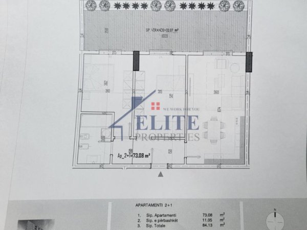 Tirane, shitet apartament 2+1+Ballkon Kati 0, 84 m² 100.165 € (Paskuqan)