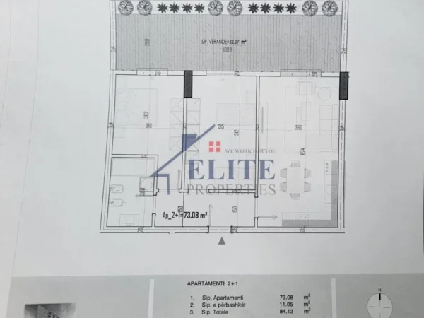 Tirane, shitet apartament 2+1+Ballkon Kati 0, 84 m² 100.165 € (Paskuqan)