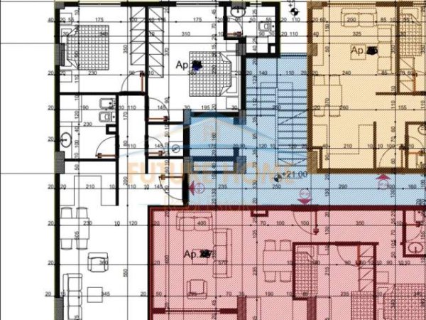Tirane, shes apartament 2+1 Kati 6, 99 m² 138.000 Euro (21 Dhjetori)
