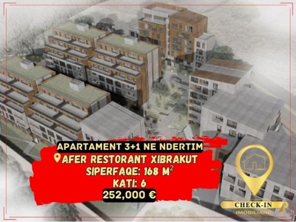 Tirane, shitet apartament 3+1+A+BLK Kati 6, 168 m² 252.000 Euro (Restorant Xibraku)