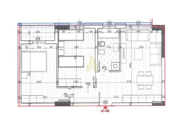 Tirane, shitet apartament 2+1+Ballkon Kati 9, 73 m² 198.000 € (Don Bosko)