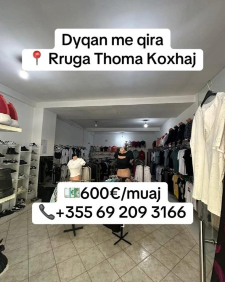 Tirane, jepet me qera ambjent biznesi Kati 0, 69 m² 600 € (Rruga Thoma Koxhaj)