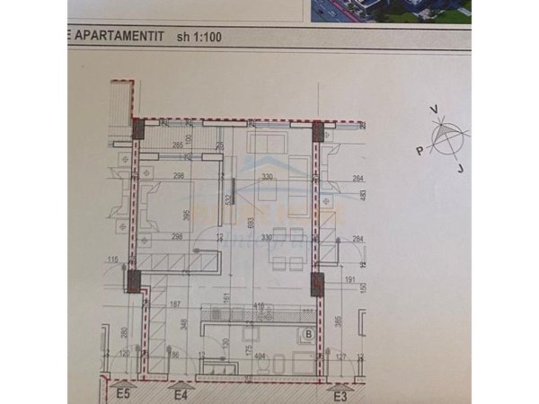 Tirane, shitet apartament 1+1 Kati 5, 71 m² 128.000 € (RRUGA DRITAN HOXHA,KOMPLEKSI AURA)