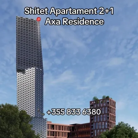 Tirane, shitet apartament 2+1 Kati 8, 96 m² (Bulevardi i Ri Axa Residence)
