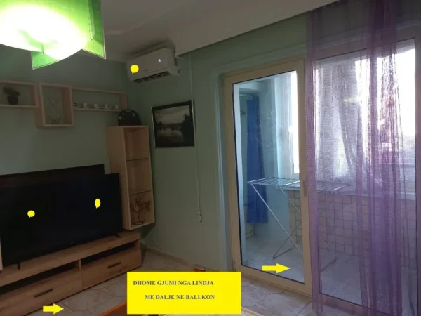 Tirane,Qera Apartament kompletuar,tip1+1,kat 3,sip.55m² p ekzistues 6-kat,Qera 450€/muaj, pranë rr. Elbasanit /60mLana, rr Elbasanit,d thesarit Tiranë