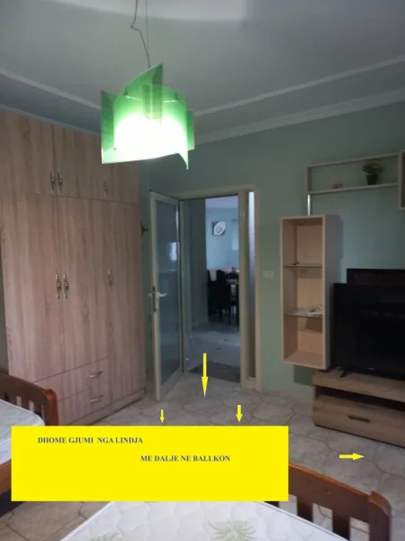 Tirane,Qera Apartament kompletuar,tip1+1,kat 3,sip.55m² p ekzistues 6-kat,Qera 450€/muaj, pranë rr. Elbasanit /60mLana, rr Elbasanit,d thesarit Tiranë