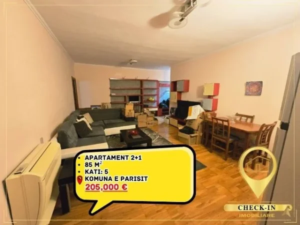 Tirane, shitet apartament 2+1+Aneks+Ballkon Kati 5, 85 m² 205.000 € (Komuna e Parisit)