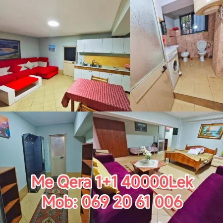 FOR RENT Tirane, jap me qera apartament 1+1  40000 LEK (Rr.Myslym Shyri)