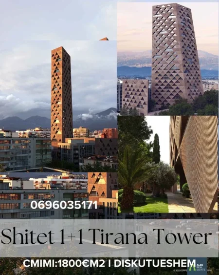 Tirane, shitet apartament 1+1+Ballkon Kati 6, 115 m² (xhanfize keko)