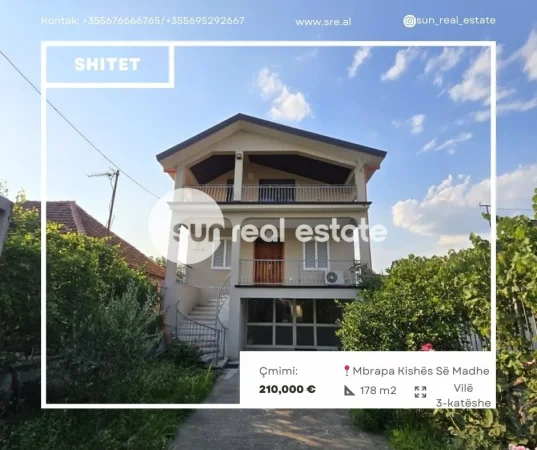 Shkoder, shitet Vile 3 Katshe Kati 0, 178 m² 210.000 € (MBAS KISHES SE MADHE, SHKODER)