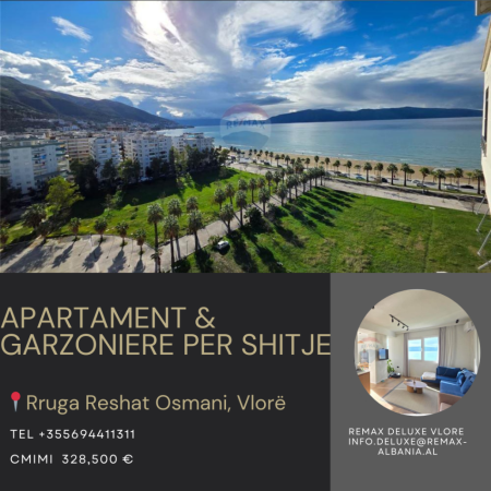 Vlore - Lungomare, shitet apartament+verande | Penthouse 2+1 Kati 10, 117 m² 328.500 € (Pranë Shkollës së Marinerisë, Lungomare, Vlorë)