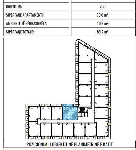 Golem, shitet apartament 1+1+Ballkon Kati 1, 89 m² 116.000 €