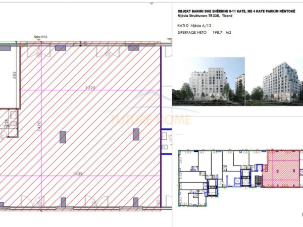 Tirane, shitet ambjent biznesi Kati 0, 199 m² 1.589.600 € (White Tower , Komuna)