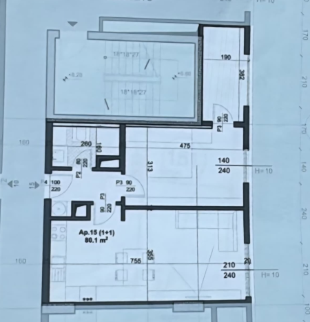 Tirane, shes apartament 1+1+Ballkon Kati 2, 80 m² 140.175 € (San Paolo Bulevard)