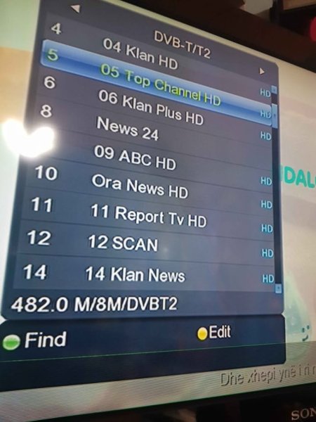 Lushnje, shes Dvbt 2, dekoder per kanale tv. 10 mij lek te vjetra