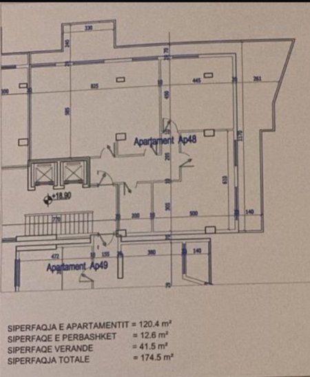 Fresku- Okazion Shitet 2+1 me Verande Kati 7, 175 m² Vetem 140.000 Euro (Rruga e Dajtit)