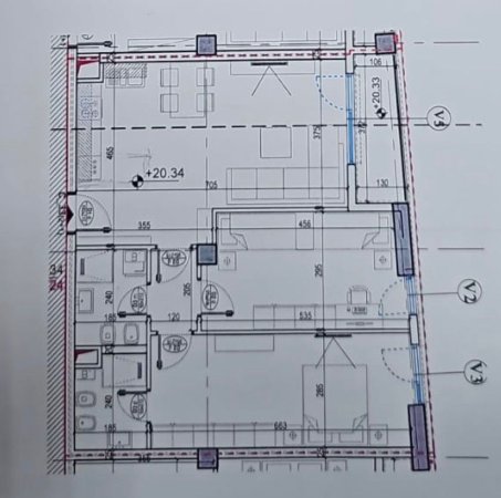 💥1850€/m2💥 Tirane, shitet apartament 2+1+2+Ballkon , 103 m² 208.400 € (Orbital 2, Bulevardi i Ri)