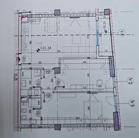 💥1850€/m2💥 Tirane, shitet apartament 2+1+2+Ballkon , 103 m² 208.400 € (Orbital 2, Bulevardi i Ri)