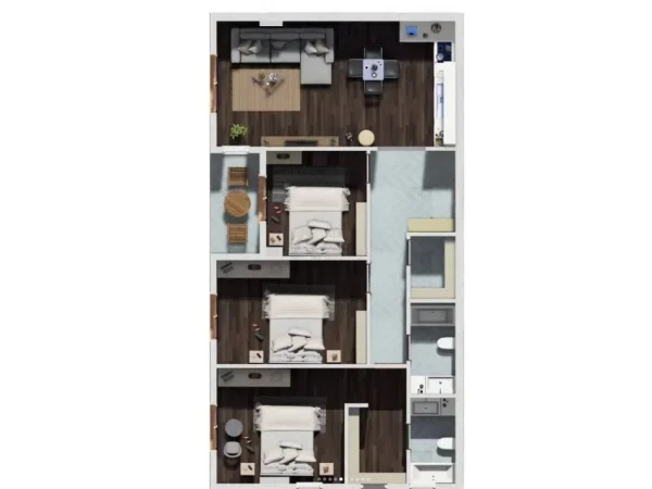 Tirane, shitet apartament 3+1 Kati 4, 126 m² 113.000 € (Kamez)