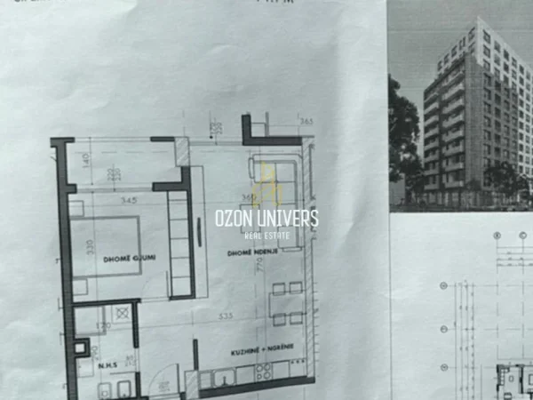 Tirane, shitet apartament 1+1+Ballkon Kati 10, 71 m² 110.205 € (Ish Fusha e Aviacionit)