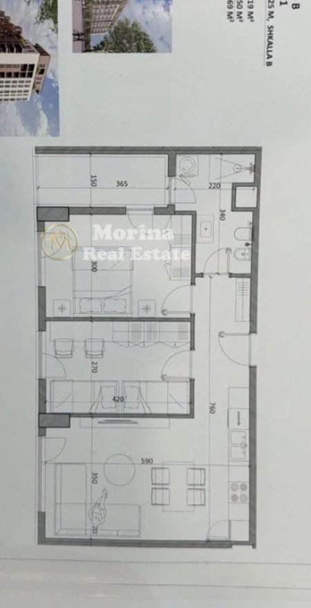Tirane, shitet apartament 2+1 Kati 8, 81 m² 65.400 € (Kamez)