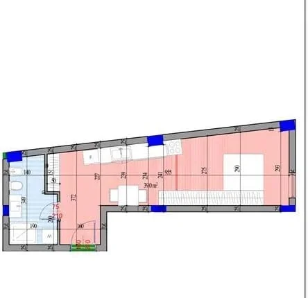 Tirane, shes apartament 1+1 Kati 2, 47 m² 68.000 € (Rruga Idriz Dollaku)