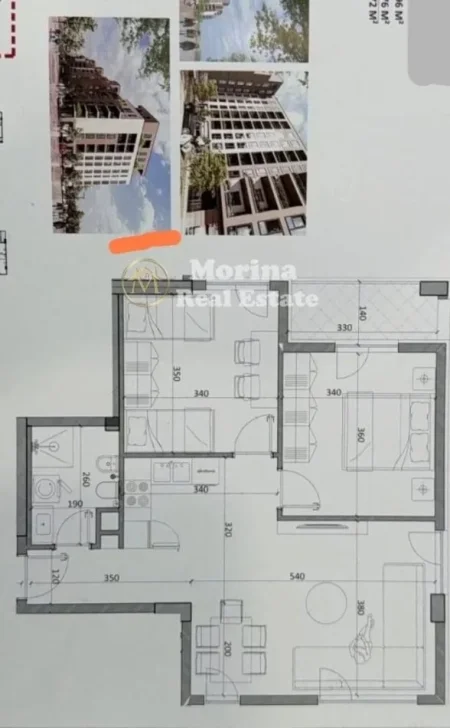 Tirane, shitet apartament 3+1 Kati 3, 126 m² 102.000 € (Kamez)