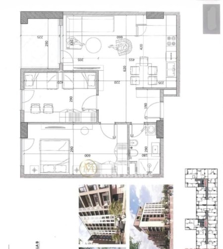 Tirane, shitet apartament 2+1 Kati 3, 95 m² 76.300 € (Kamez)